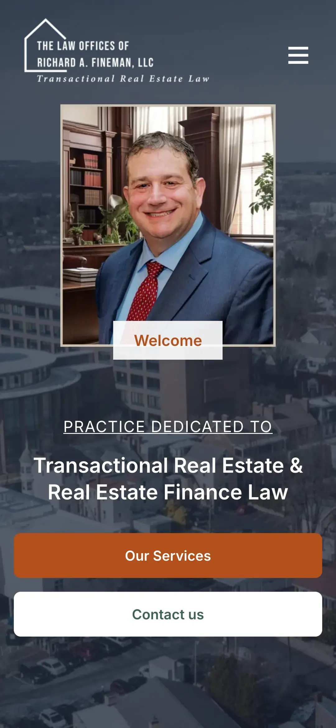 Richard Fineman Law mobile site