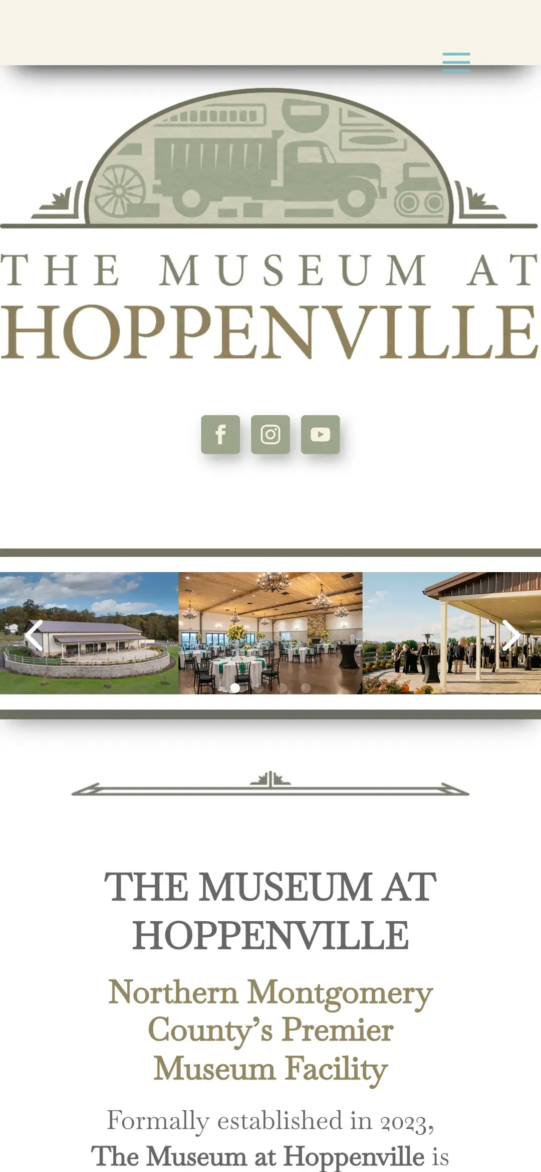 The Museum at Hoppenville mobile site