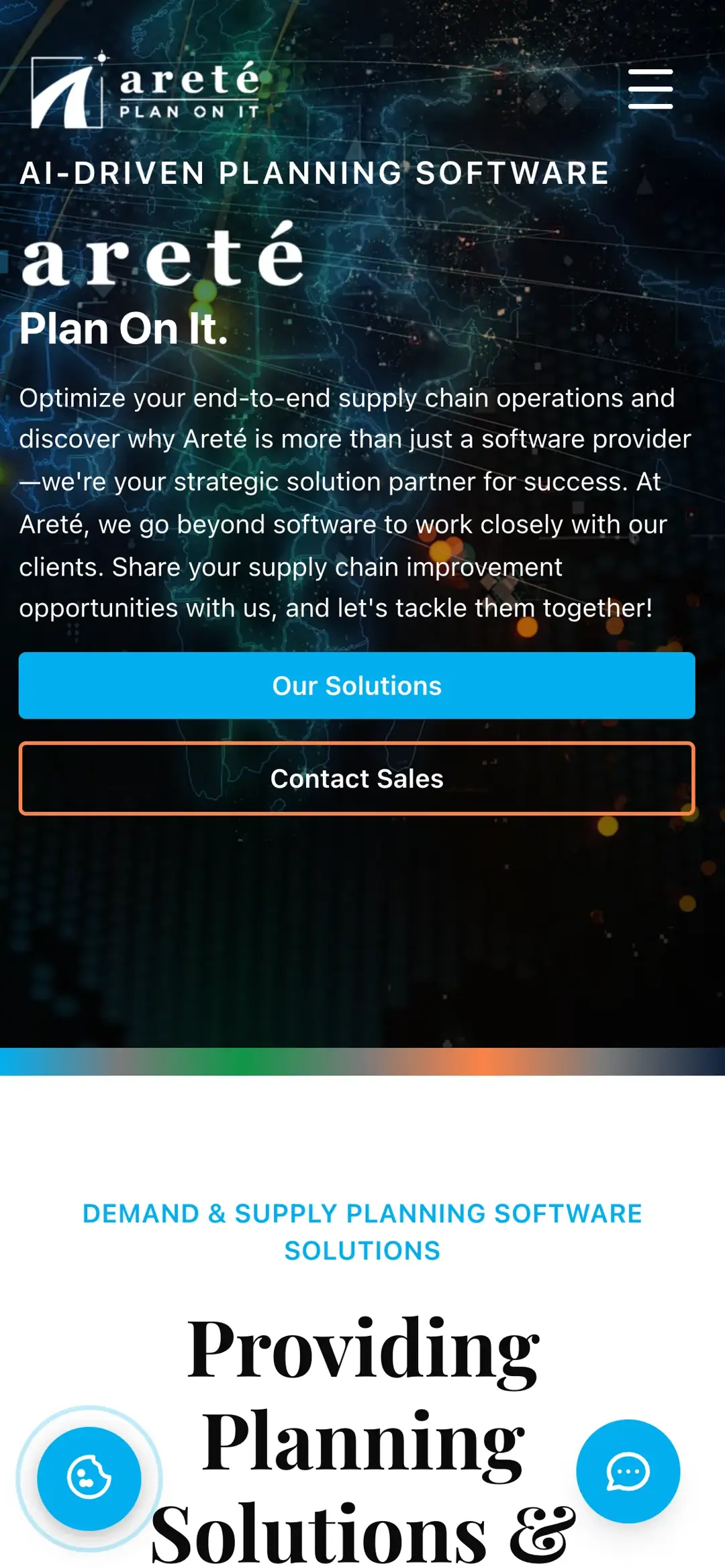 Areté Inc mobile site