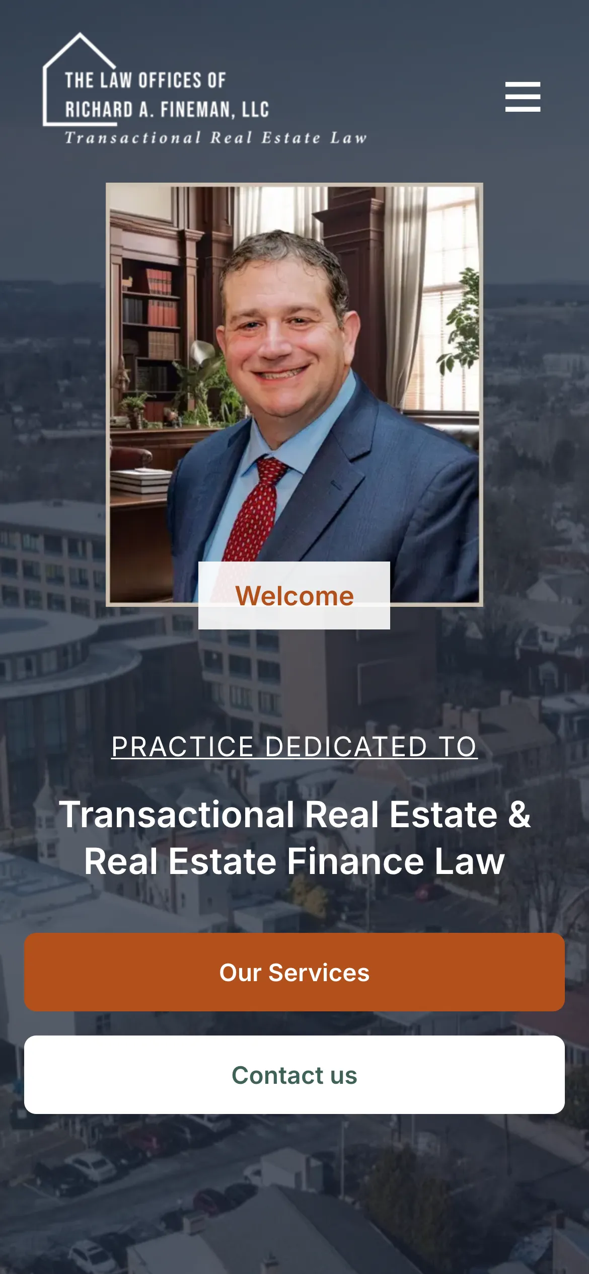 Richard Fineman Law mobile site