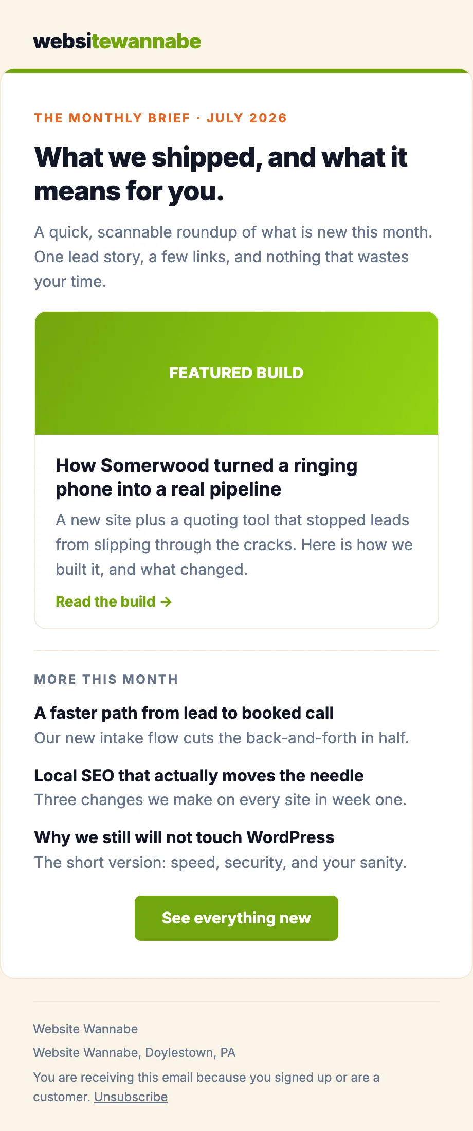 The Monthly Brief preview